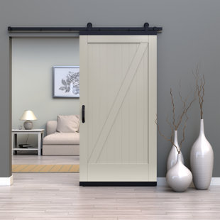 Porte de grange coulissante en composite avec quincaillerie Karona Z Design