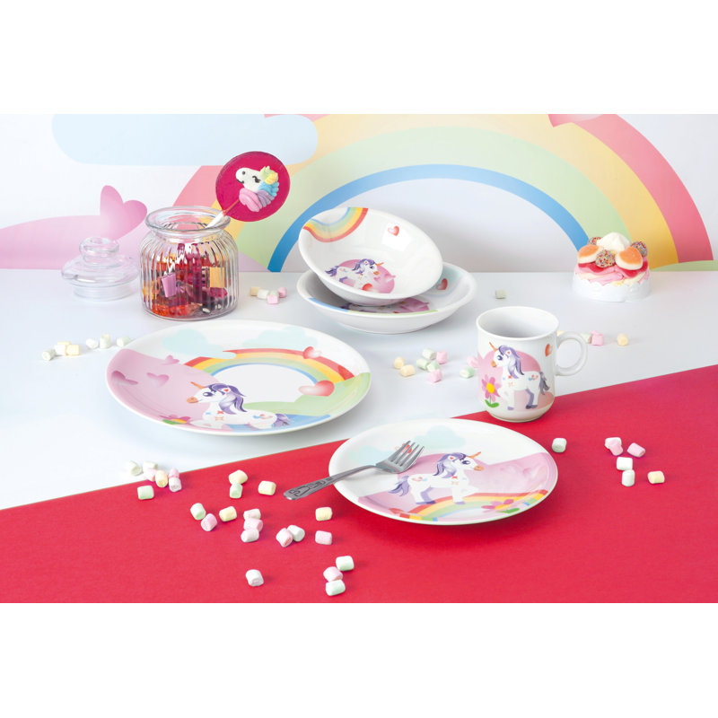 3-tlg. Geschirrset Compact Kinder aus Porzellan für 1 Person
