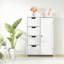 Armoire de rangement pour salle de bain, armoire de plancher avec tablette réglable et tiroirs, armoire d'entrée