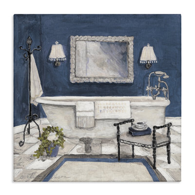 Toile bleue prête pour la détente, design par Charlene Olson
