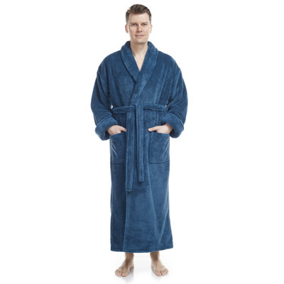 Peignoir en molleton pour cheville avec poches