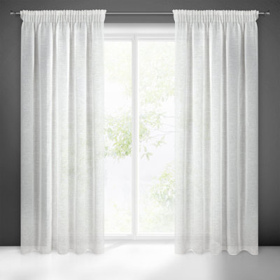 Jiya Semi Sheer Curtains Single Panel