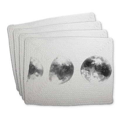 Eclipse Braided Polyester Placemats Set of 4 - Home Decor