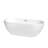 Brooklyn 67'' x 30'' Soaking Acrylic Bathtub-97306379