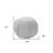 18" Gray 100% Cotton Ottoman