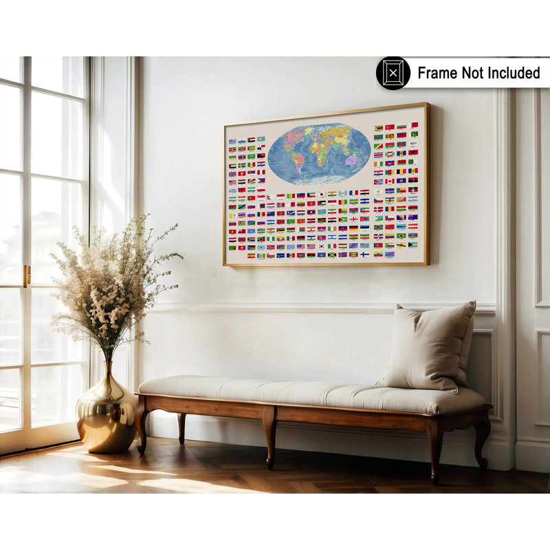 Drapeaux du monde n ° 2, Unframed, Poster, 12"H x 16"W
