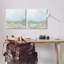 «Pastel Abstract Spring Field», ensemble de 2 reproductions d'art sur toile par June Erica Vess-446471574