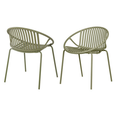 Brentley Patio Stackable Dining Chairs Set