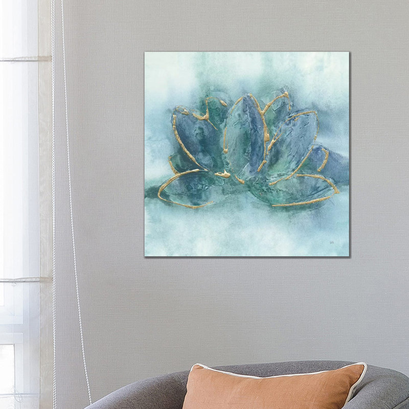 Buddha Lotus by Chris Paschke - 1 Piece Wall Art on Canvas, 66.04 cm H x 66.04 cm W x 1.91 cm D, No Frame