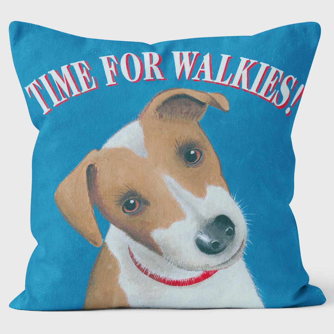 Time for Walkies - Martin Wiscombe - Art Print Cushion