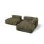 Betsayda 2 Seater Corduroy Corner Sofa -257792769