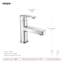 Robinet de salle de bain monotrou avec drain Laris