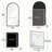 Arched Medicine Cabinet With Led, Lighted Bathroom Medicine Cabinet Mirror With Anti-fog, No Assembly Required, Recessed Or Surface Mount-1995380682-1995380692