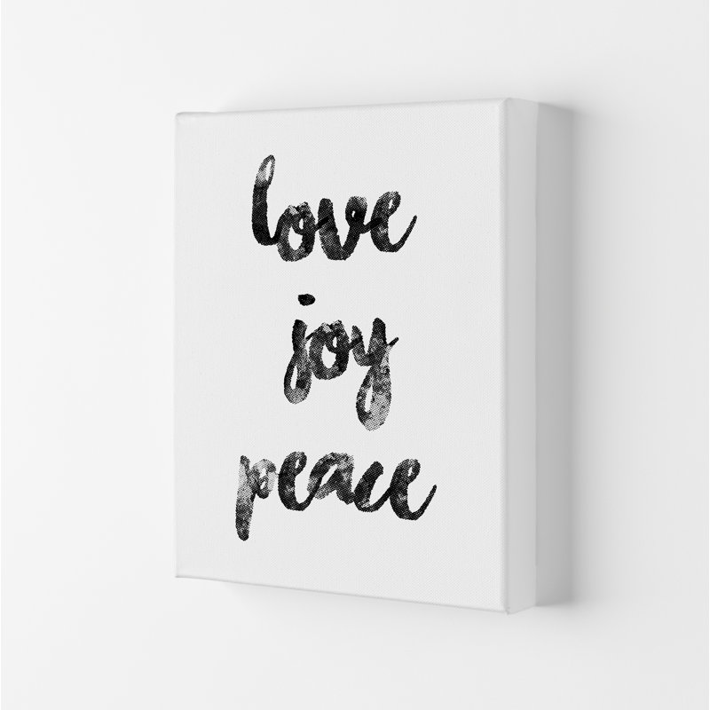 Love Joy Peace - Print, No Framed, 30cm H x 21cm W x 1cm D