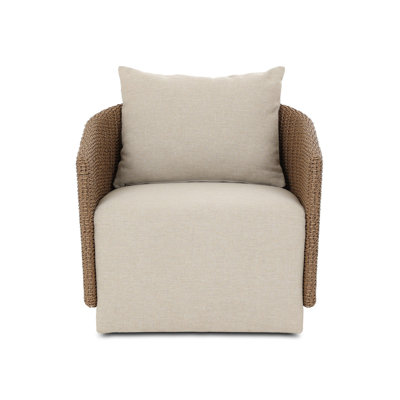 Odyn Swivel Wicker Outdoor Lounge Chair