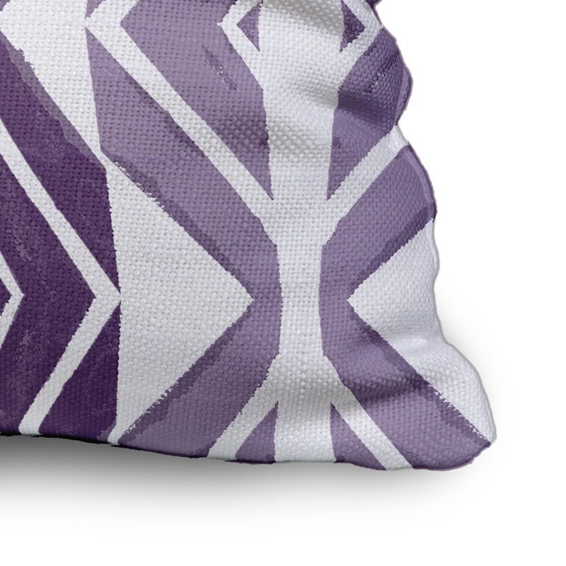  Housse et insert rectangulaires en coton, 18" x 18", Violet