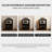 23.62"Solid Wood Pine Black Sideboard