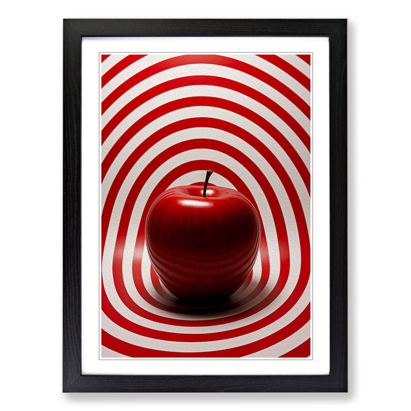 Single Picture Frame Print on Wood, 34cm H x 25cm W, Black Framed