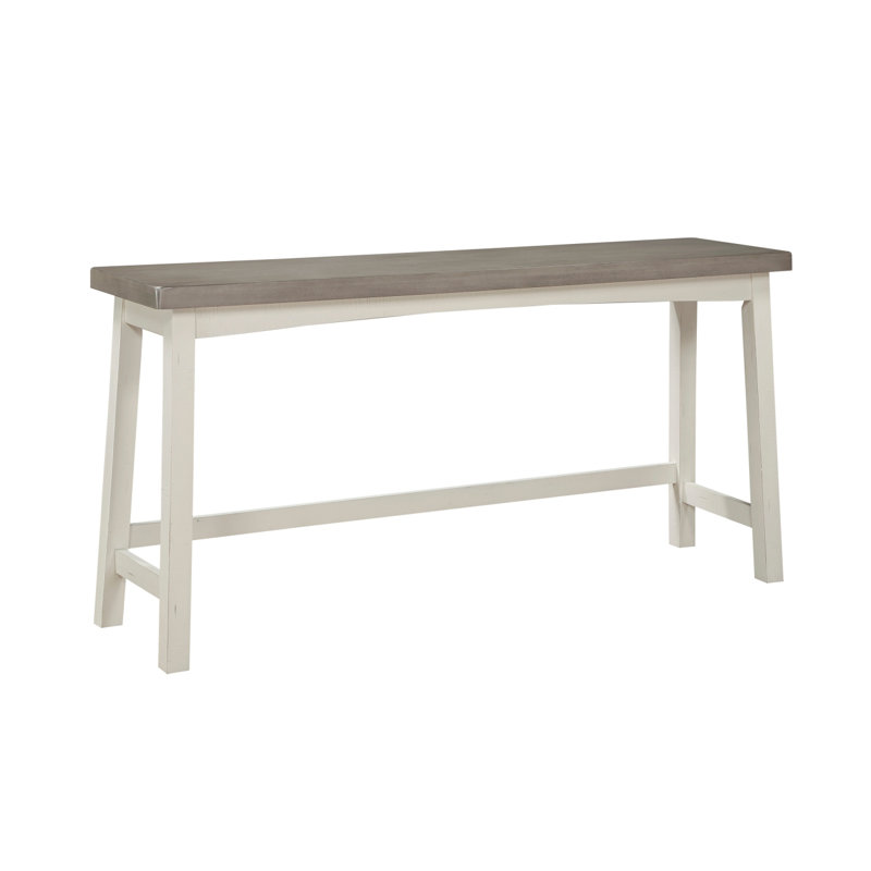 Transitional 4-Piece Counter Height Set, Table And Counter Height Stools And Coffee Solid Rubberwood Furniture