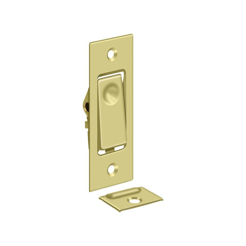 Boulons de porte Deltana PDB42U3; Jamb Bolt; Finition laiton brillant, Laiton poli