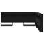 Tête de lit avec tablette vidaXL chêne noir 62,99 po-1716406708
