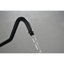 Bras de douche en acier inoxydable noir mat, robuste et facile à nettoyer.