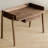 Light luxury black walnut desk-110477588