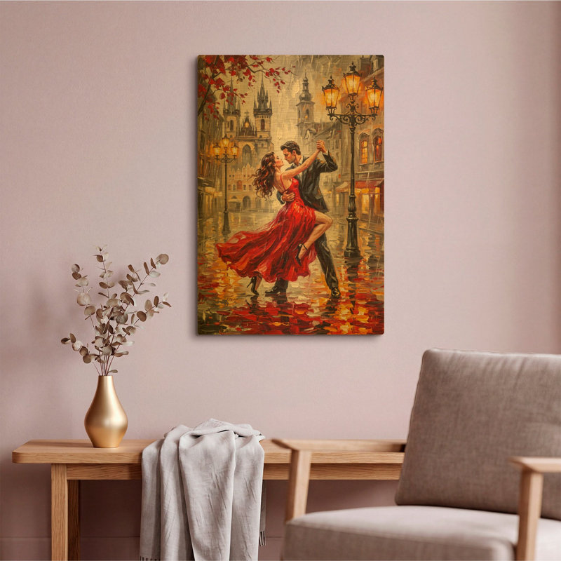 " Dancing Beneath the Lamps " Print, 16 po x 24 po