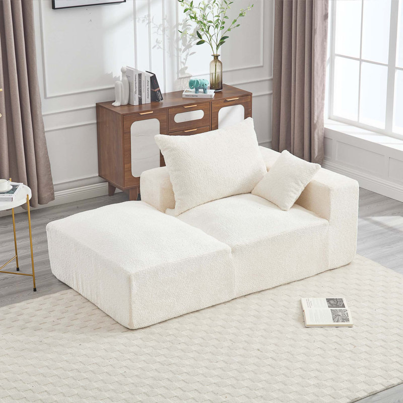 Canapé Lazy Leisure, canapé pratique et modulable, Beige