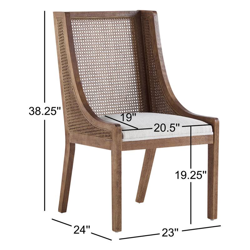 Chaise d'appoint Ireion Audri, Beige, Brun