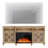 Corretta Unfinished TV Stand for TVs up to 75" with Fireplace Included-2113358209