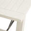 Banc de salle à manger en bois massif, métal inclus, blanc délavé, 3 places assises, bois d'une capacité maximale de 400 lb avec support de traverse, aspect blanchi,