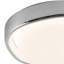 Pebble 8-in Silver dimmable LED Flush Mount-1996249238
