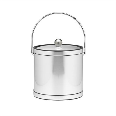 Dajavette 3 Qt Ice Bucket with Metal Cover in Brushed Chrome -  House of Hampton®, 7DB3B14F15EC4C16B87538D107566721