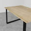 Brinegar Oak Metal Base Dining Table-983811845-983811844