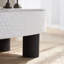 Table basse ovale avec plateau en faux marbre, table basse moderne Mid-Century avec tiroir caché et espace de rangement, table basse pour salon, chambre à coucher, bureau