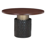 Vallarta 48" Round Dining Table in Two Tone