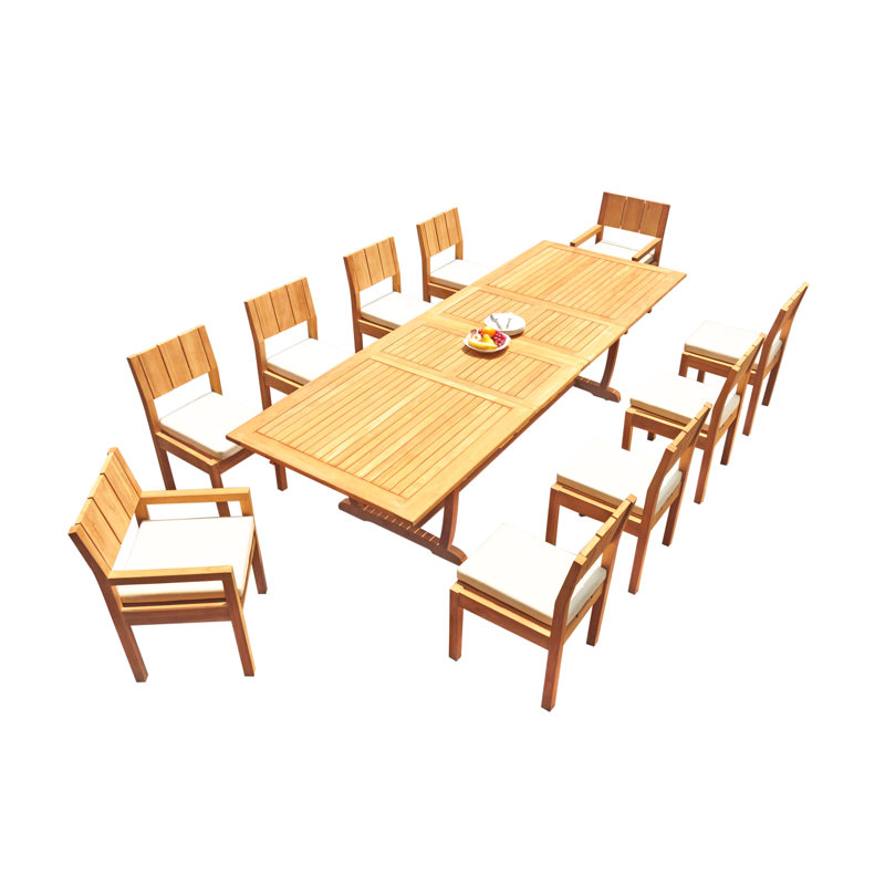 Ensemble repas pour 10 personnes Elmer, H 30,5 po x L 82 po x l 40 po