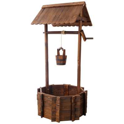 Décoration rustique d'extérieur en bois rustique pour jardin, jardin et jardin