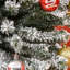 Arbre de Noël artificiel mince enneigé 7,5 pi avec branches réalistes et 738 pointes-1242660405