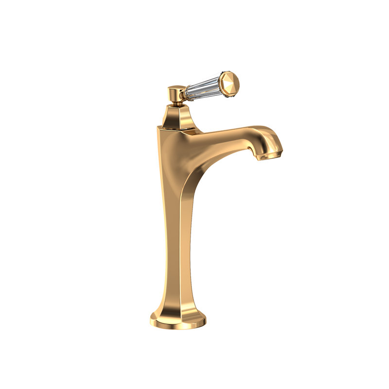 Metropole Single Hole Vessel Faucet, Uncoated Polished Brass - Living