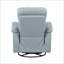 Fauteuil inclinable, pivotant et coulissant, fauteuil inclinable manuel de luxe en cuir grainé bleu royal | Bleu royal | Bois massif, structure en contreplaqué-1857414209