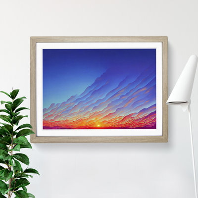 Cloudy Sunset Vol.2 - Framed Print