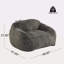 Fauteuil à billes d'intérieur en fausse fourrure