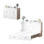 Grand lit escamotable avec station de charge et tiroir Murphy, blanc-1481358423