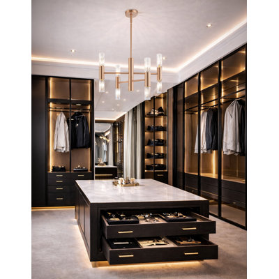 Fusion - Rimini Chandelier - 8-Light - 24"W x 17.25"H