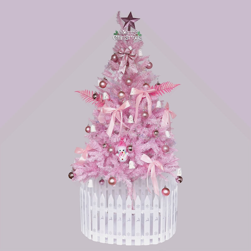 Arbre de Noël 6 pi - rose, 6'