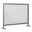 Regina 1-Panel Iron Fireplace Screen 38" x 30", Black Finish