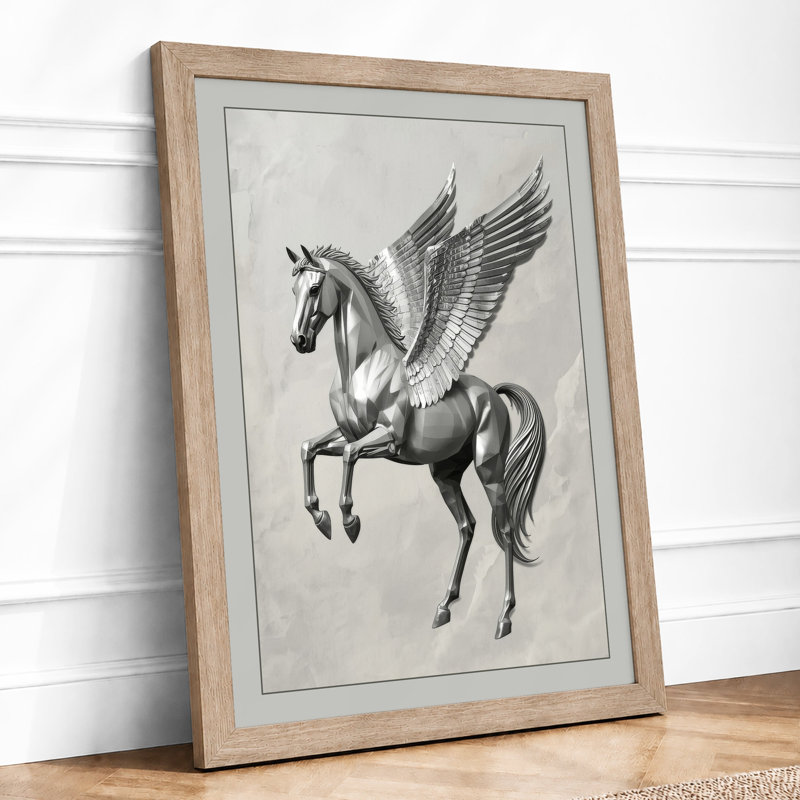 Pegasus Classical - Framed Print, Oak, A3 - 42.0 x 29.7 cm