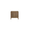Latitude Run® Latte Finish 3 Drawer Nightstand With Charging Ports ...
